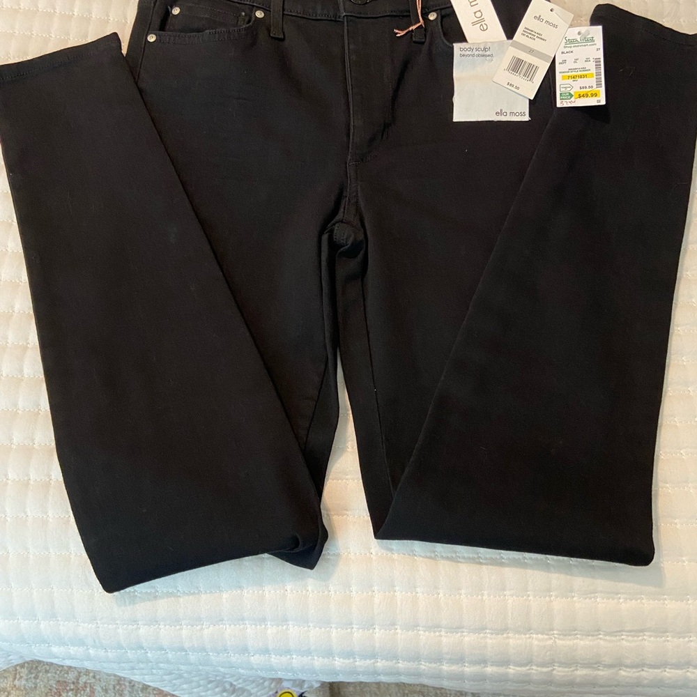 Ella Moss Black Hight Rise Skinny Jeans